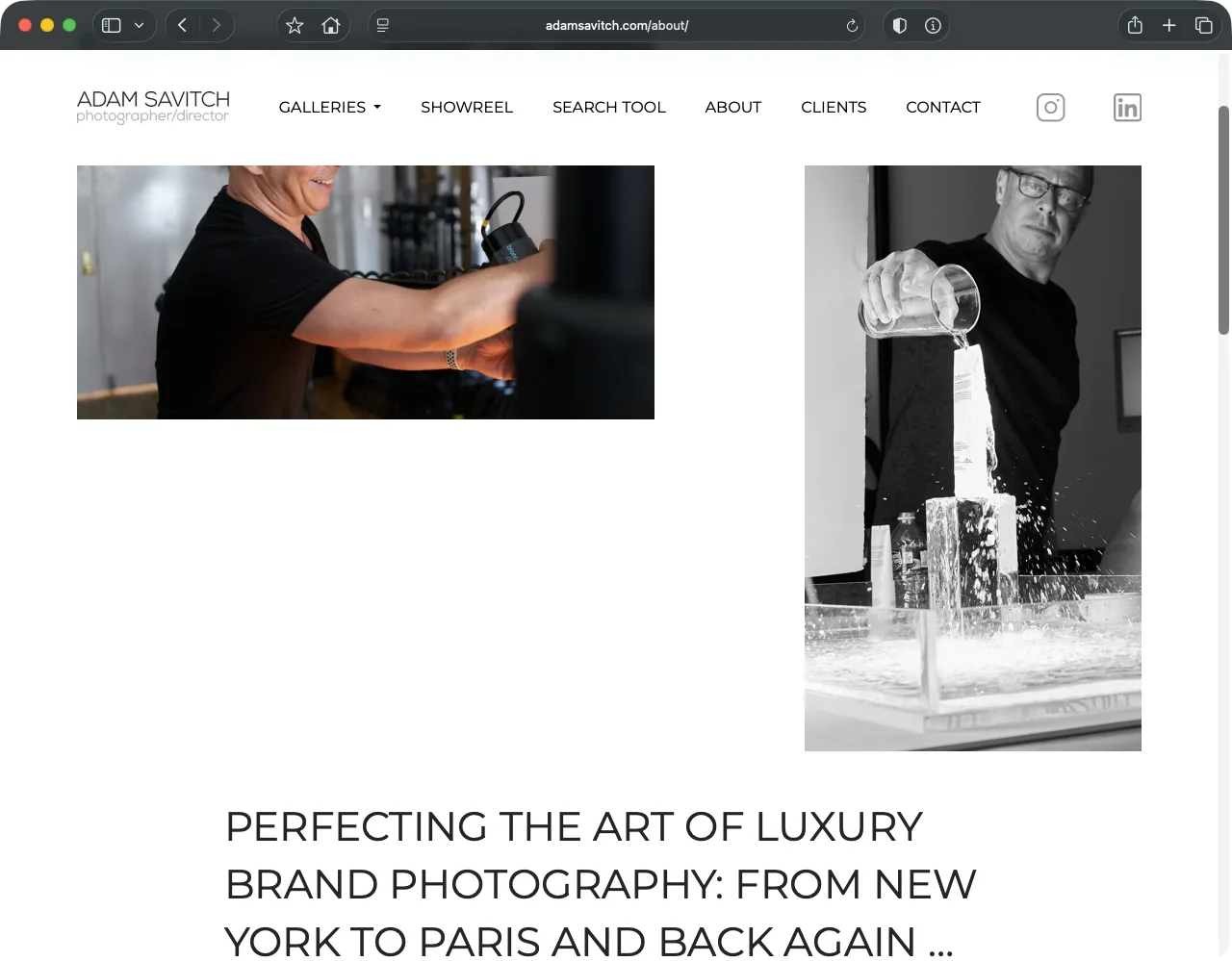 Adam Savitch Photography — About